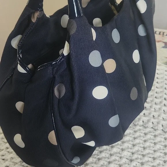Katespade New York prak Row karen hobo polkadot handbags
